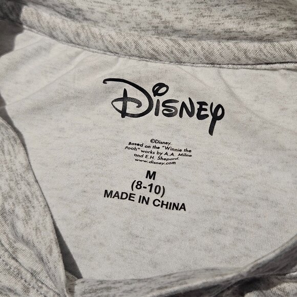 Disney Winnie the Pooh Women's Shirt Size M Gray Pajama T-Shirt Top Super Soft - Picture 6 of 8